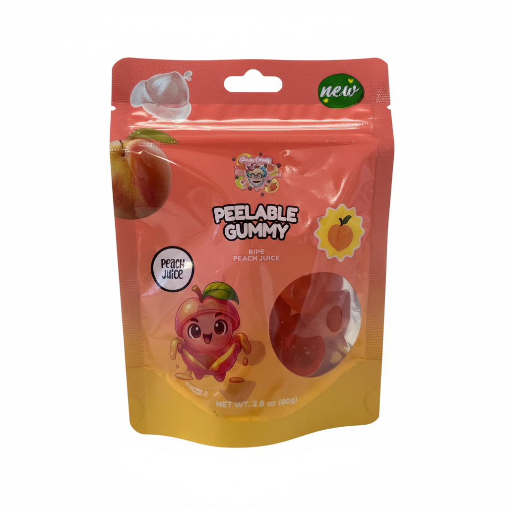 Fruchtgummi mit Pfirsich Geschmack 80g