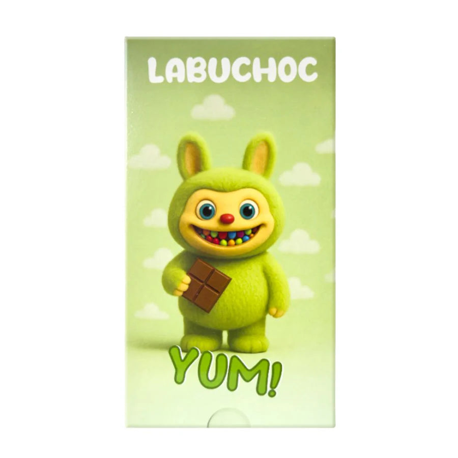 Labuchoc Schokolade Pistaziencremefüllung und prickelndem Zucker, 75g