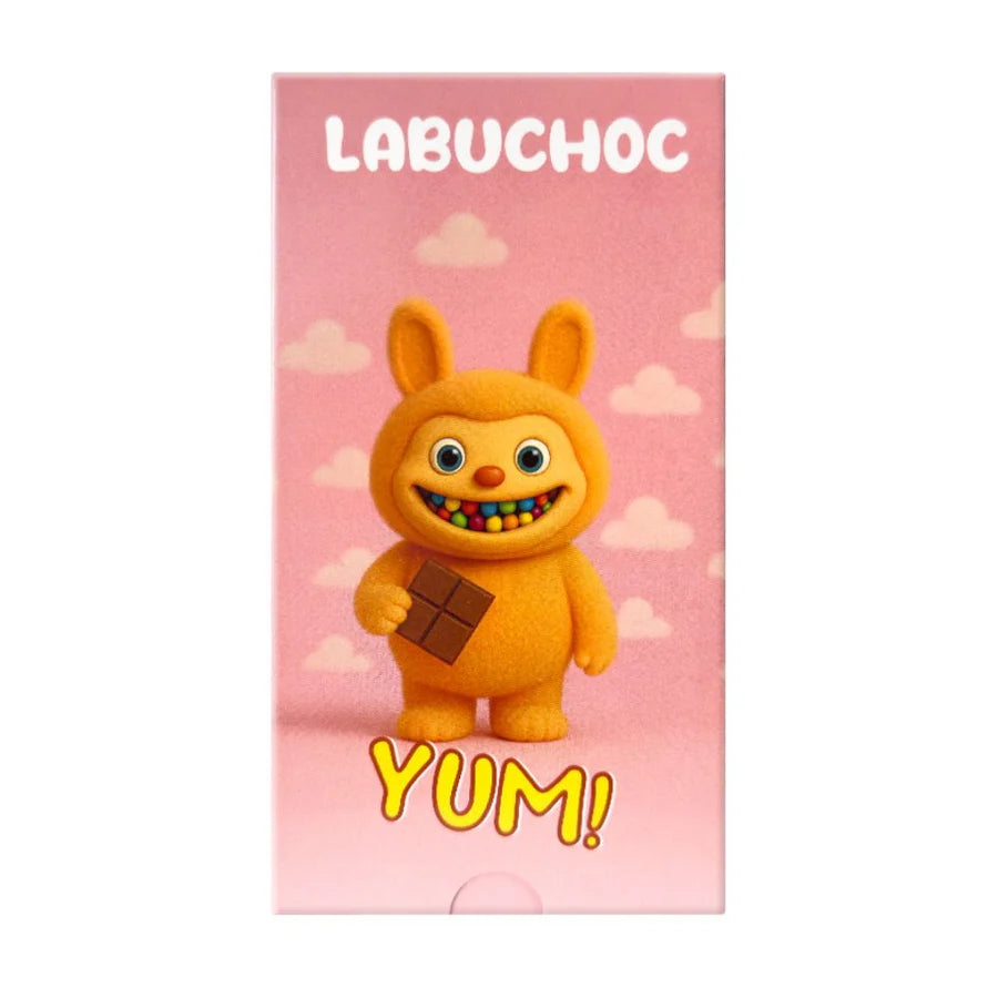 Labuchoc Schokolade mit Erdbeercreme & Brausezucker 75g