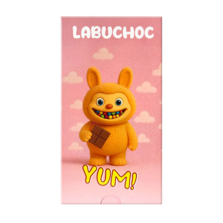 Labuchoc Schokolade mit Erdbeercreme & Brausezucker 75g