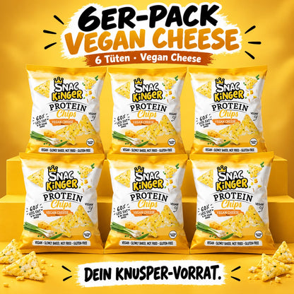 SNAC KINGER Protein Chips – Barbecue, Sour Cream oder Vegan Cheese