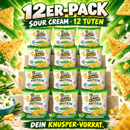 SNAC KINGER Protein Chips – Barbecue, Sour Cream oder Vegan Cheese