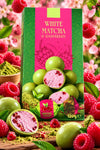 White Matcha Schokoladenkugeln – Himbeere oder Erdbeere – 120 g